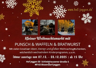 Kleiner Weihnachtsmarkt Hof Jeggen