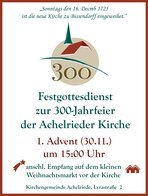 300-jährige Kirchweih Achelrieder Kirche
