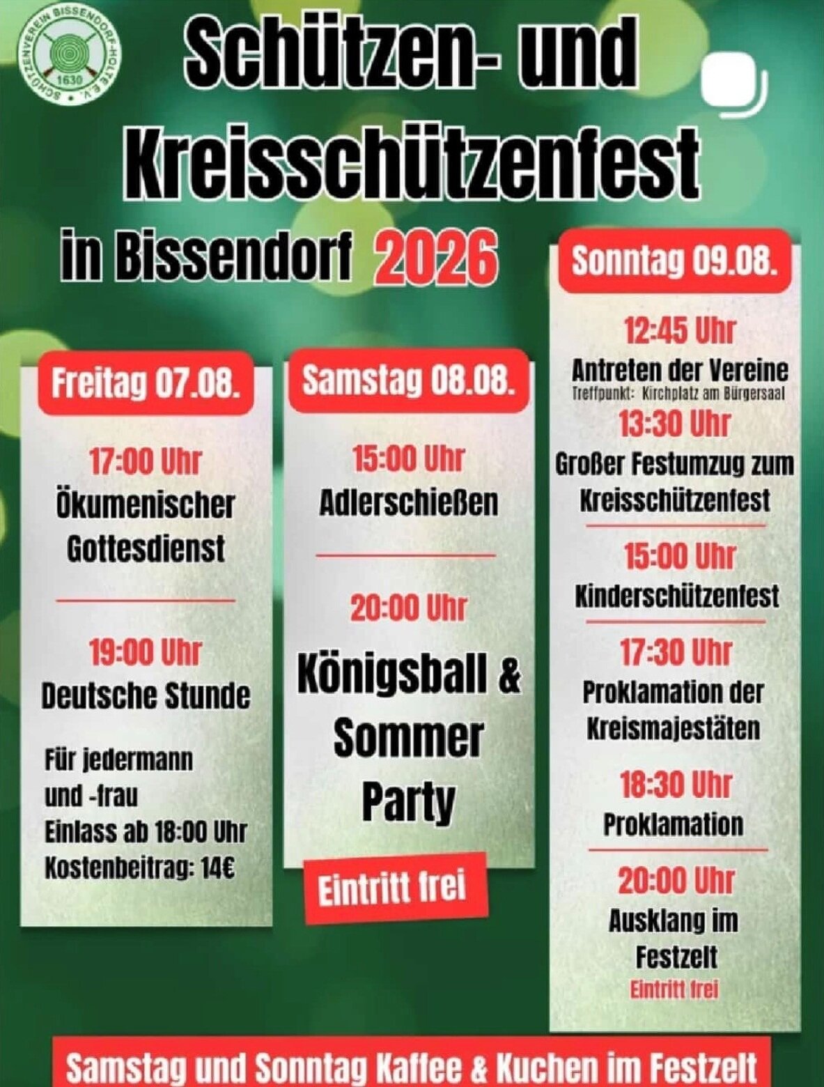 (Kreis-)Schützenfest 2026 Bissendorf