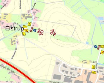 Lageplan Umleitung Gemeindestraße "Grüne Welle"