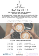 Cafe & Mehr Programmangebot 16.-20.07.2025 - Gemeinde Bissendorf und beide Kirchengemeinden Cafe & Mehr Programmangebot 16.-20.07.2025