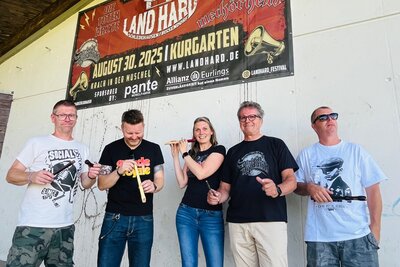 LandHard-Festival Orgateam und Guido Halfter