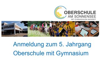OBS-GY Anmeldung 5. Jahrgang 2026 - Oberschule am Sonnensee OBS-GY Anmeldung 5. Jahrgang 2026