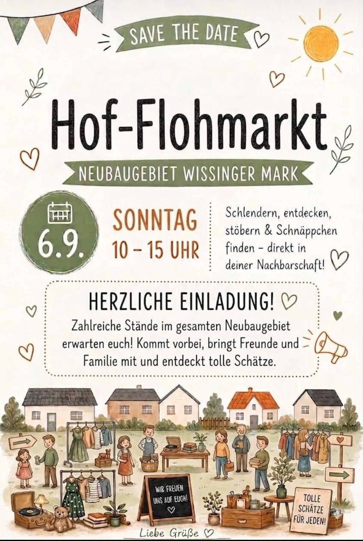 Hof-Flohmarkt Wissinger Mark 06.09.2026