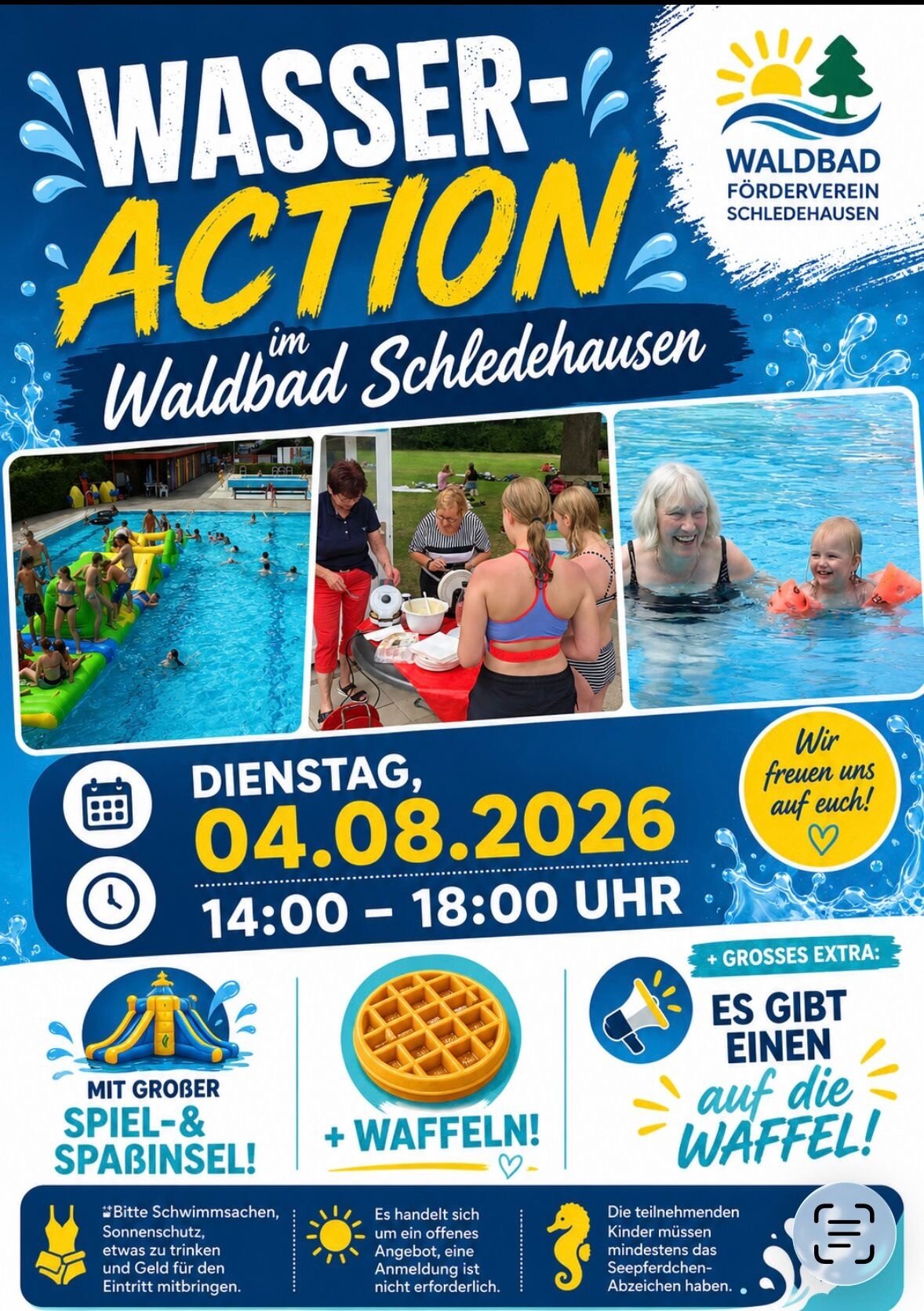 Wasser-Action 04.08.2026 Wasser-Action 04.08.2026
