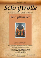 Plakat zur Lesung Rein pflanzlich