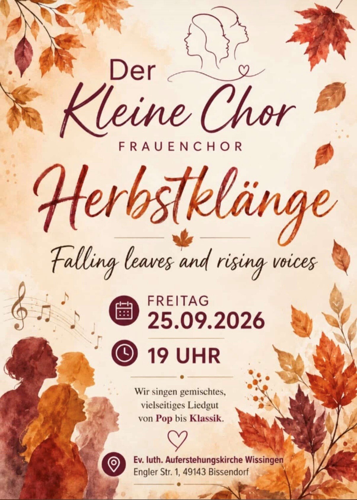 Herbstkonzert Kleiner Chor Wissingen