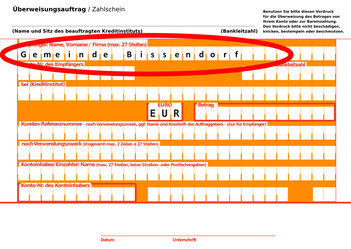 Überweisungsträger-einzeln