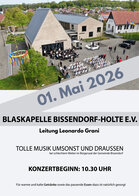 Plakat Maikonzert Blaskapelle Bissendorf-Holte 2026