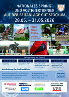 Plakat Turnier 2026 Reitanlage Gut Stockum