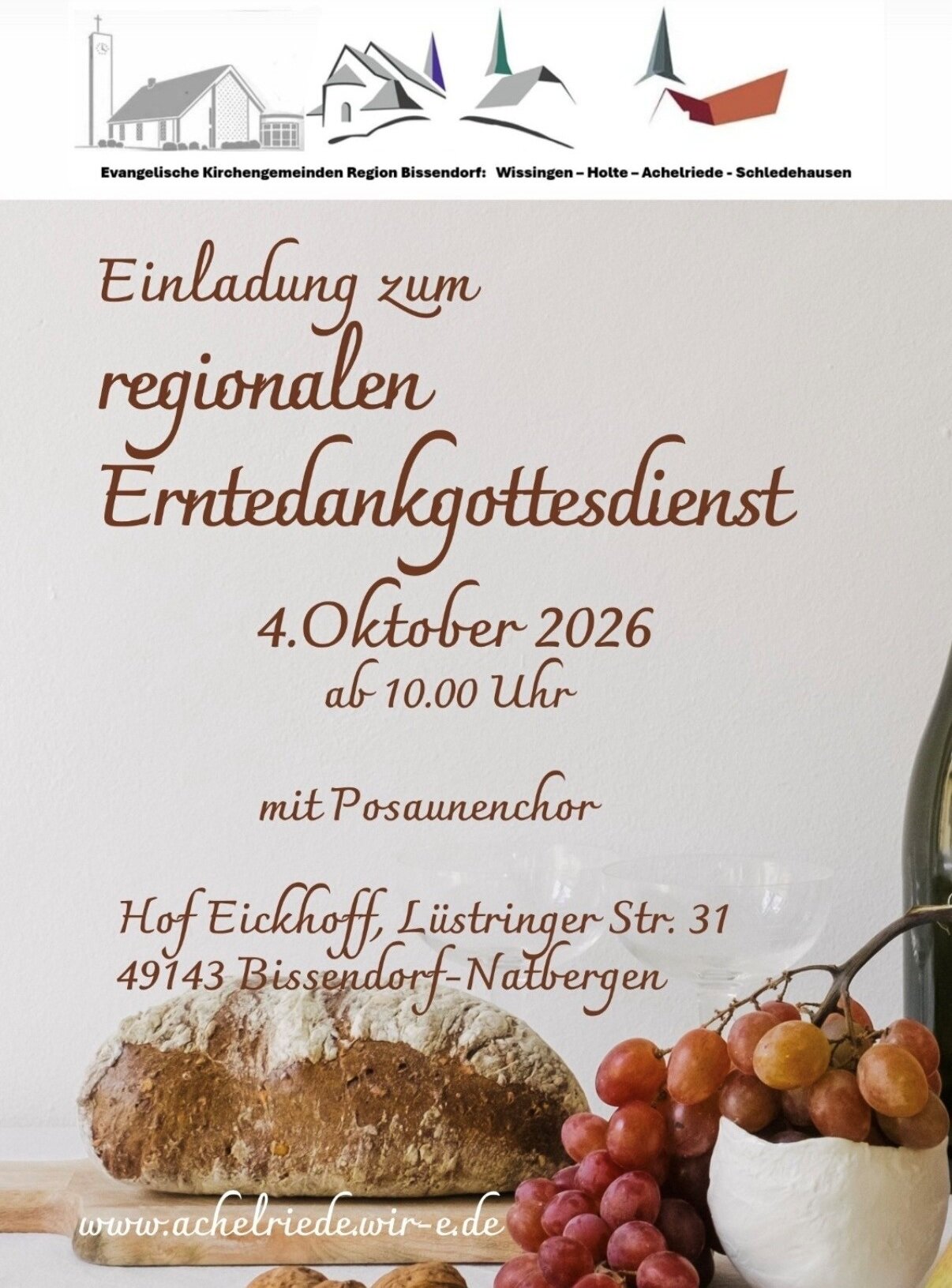 Erntedankgottesdienst 04.10.2026
