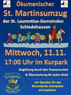 Ökumenischer St, Martinsumzug Schledehausen 2026 - St. Laurentius Schledehausen Ökumenischer St, Martinsumzug Schledehausen 2026