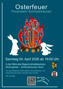 Osterfeuer Feuerwehr Schledehausen