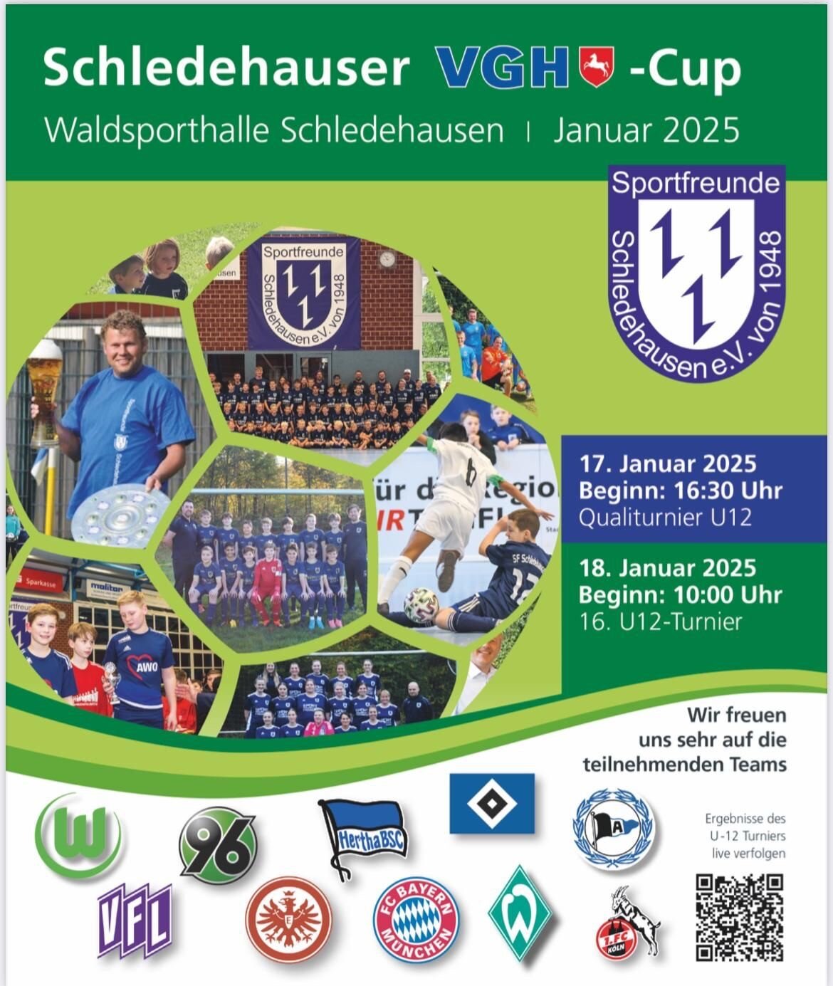 VGH-Cup 2025 Plakat mit QR-Code