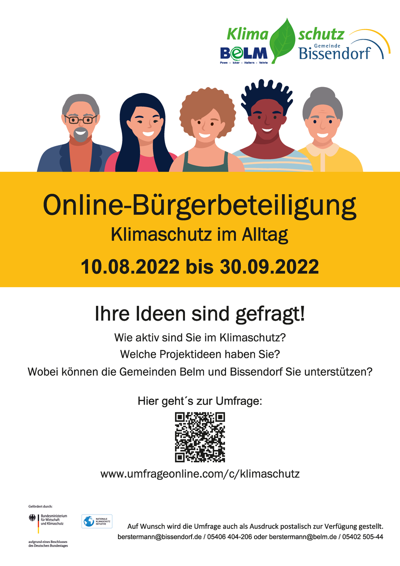 Online-Umfrage zum „Klimaschutz im Alltag“