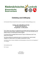 Abschlussfeldbegang BBV 2026 - Bauernverband Bissendorf Abschlussfeldbegang BBV 2026