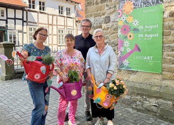 LandArt 2026 Team und Bürgermeister