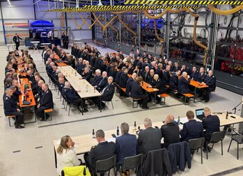 JHV 2026 Gemeindefeuerwehr Bissendorf - Gruppenbild von oben