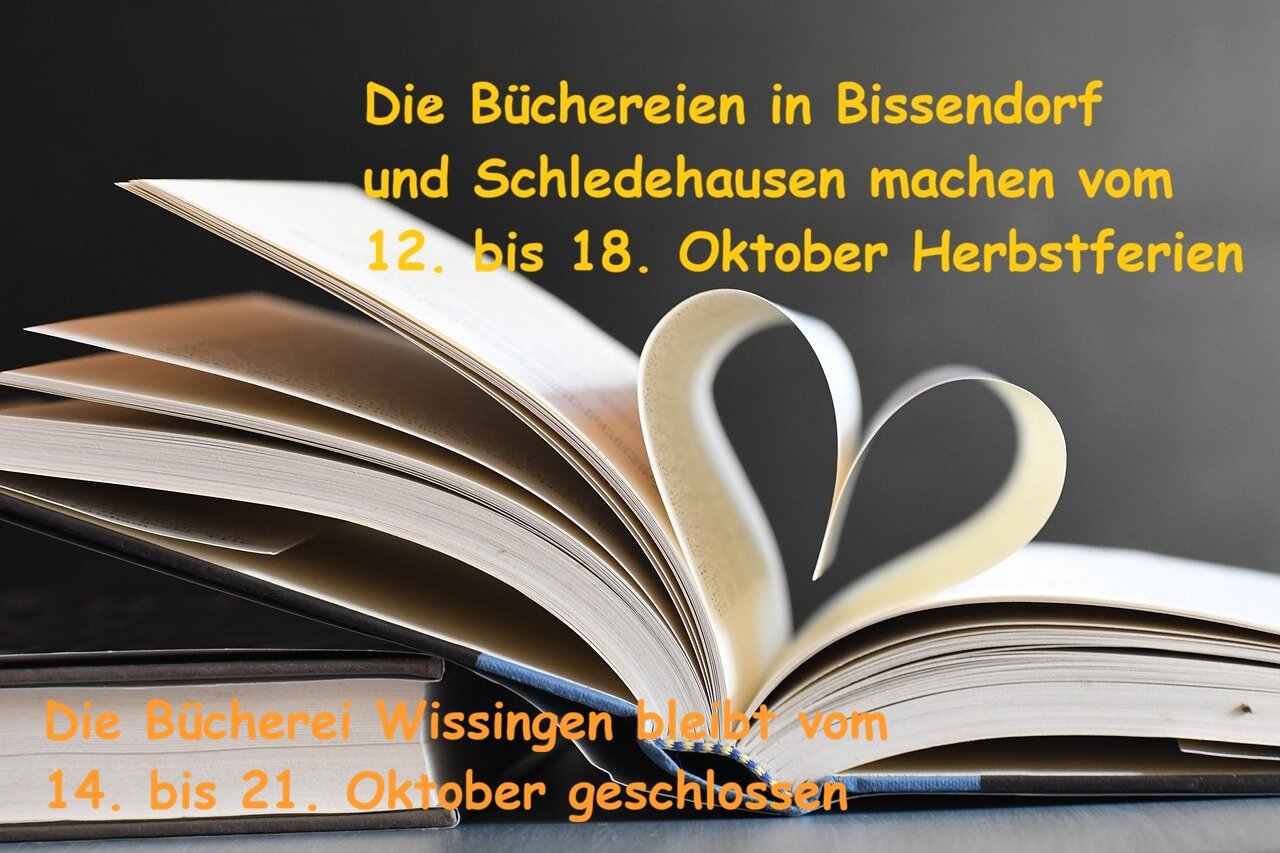 Büchereien Herbstferien 2026 Büchereien Herbstferien 2026