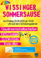 Plakat Wissinger Sommersause 2025