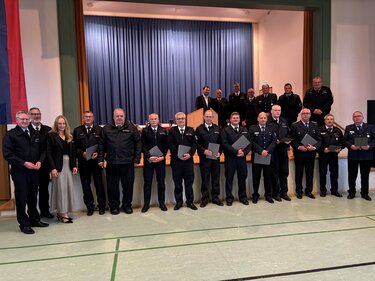 Ehrung für 40 und 50 Jahre Feuerwehrmitgliedschaft 