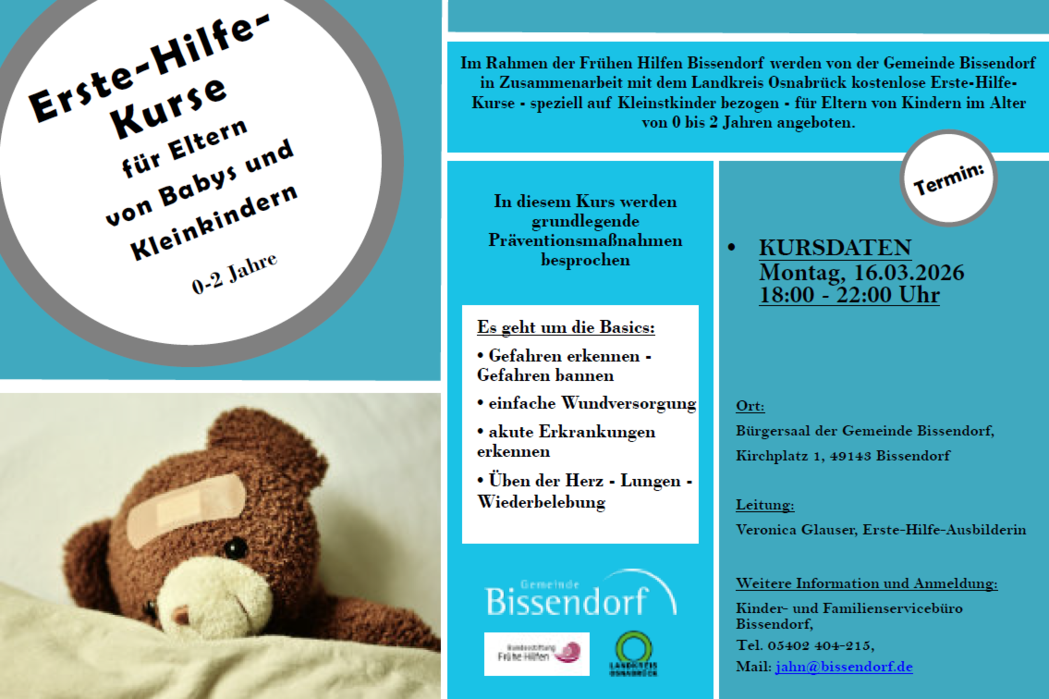Frühe HIlfen Flyer Erste-Hilfe Kurs 2026