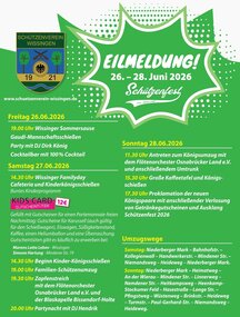Schützenfest Wissingen - Programm