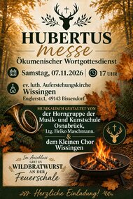 Hubertusmesse in Wissingen 07.11.2026